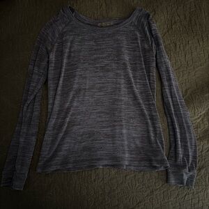 Forever 21 Blue Fitted Ribbed Sweatshirt